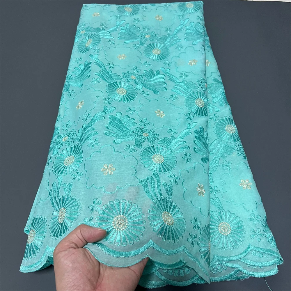 أحدث أقمشة الدانتيل الأفريقي 2025 جودة عالية، أقمشة قطنية بالمتر، التطريز، حجر الراين، الكتان، فستان الزفاف، تول، 5 ياردات