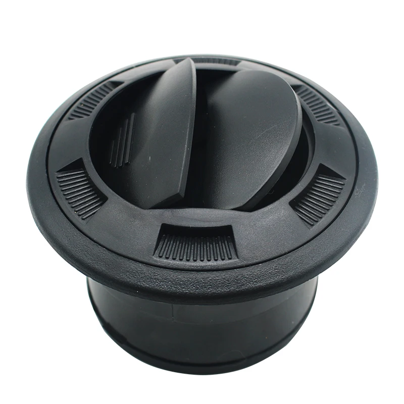 Black Closeable Rotatable 75mm Air Vent Outlet Air Conditioning Vent Car Air Conditioner Outlet For Webasto Eberspacher Heater