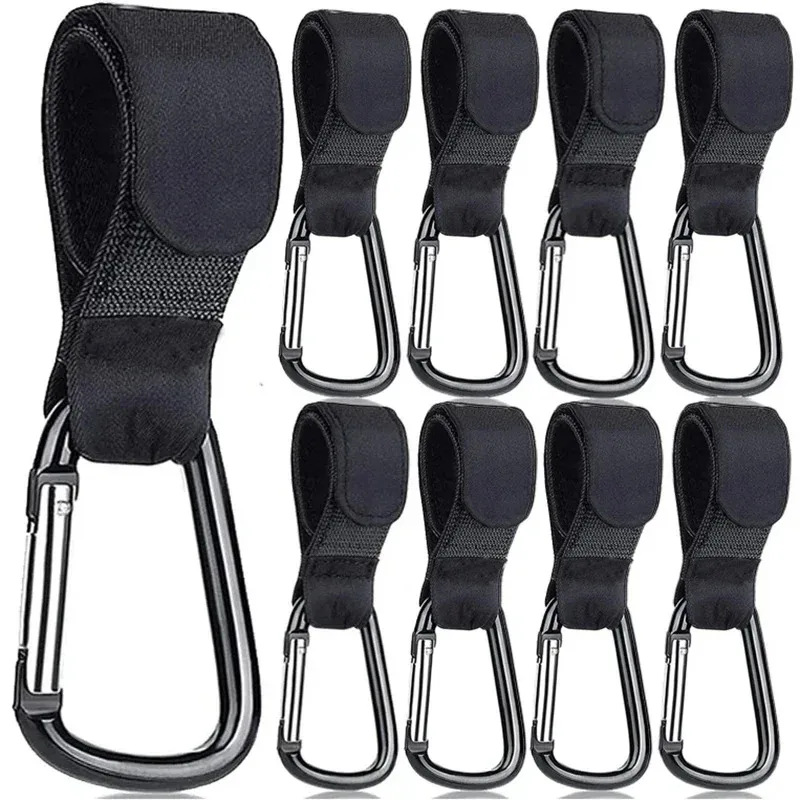

1-5PCS Baby Stroller Hook Clip Aluminum Alloy Carabiner Cart Organizer Diaper Bag Shopping Pram Hook Hanger Accessories
