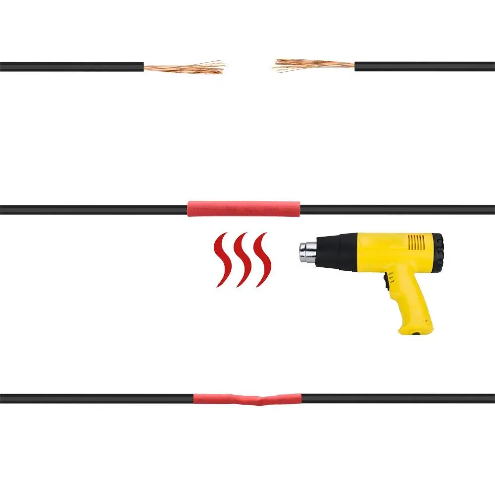 328 Chiếc Polyolefin Cách Nhiệt Ống Co Nhiệt Dạng Áo Ống Quấn Dây Assortment Co Ống Quấn Dây Cáp Tay Bộ Hot
