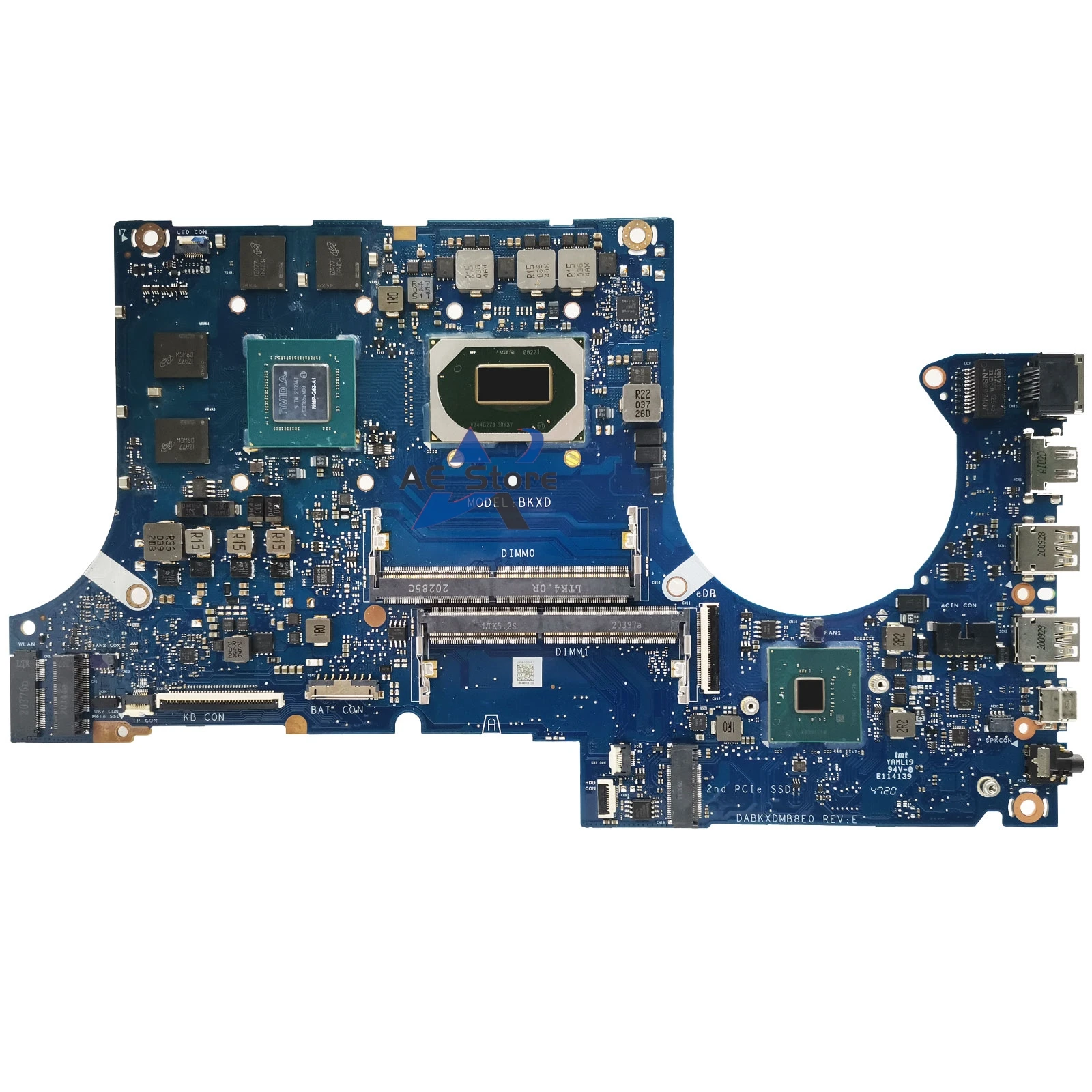 Imagem -06 - Placa-mãe do Portátil para Asus Fx506lh Mainboard Tuf506l Mw506lhb Fx506lu Fx506li Fx706lh Fx706li Mw706l i5 i7