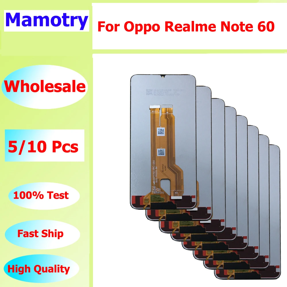 

Wholesale 5/10 pieces/Lot Original-self-weld For Oppo Realme Note 60 Screen Touch Lcd Display Assembly RMX3933