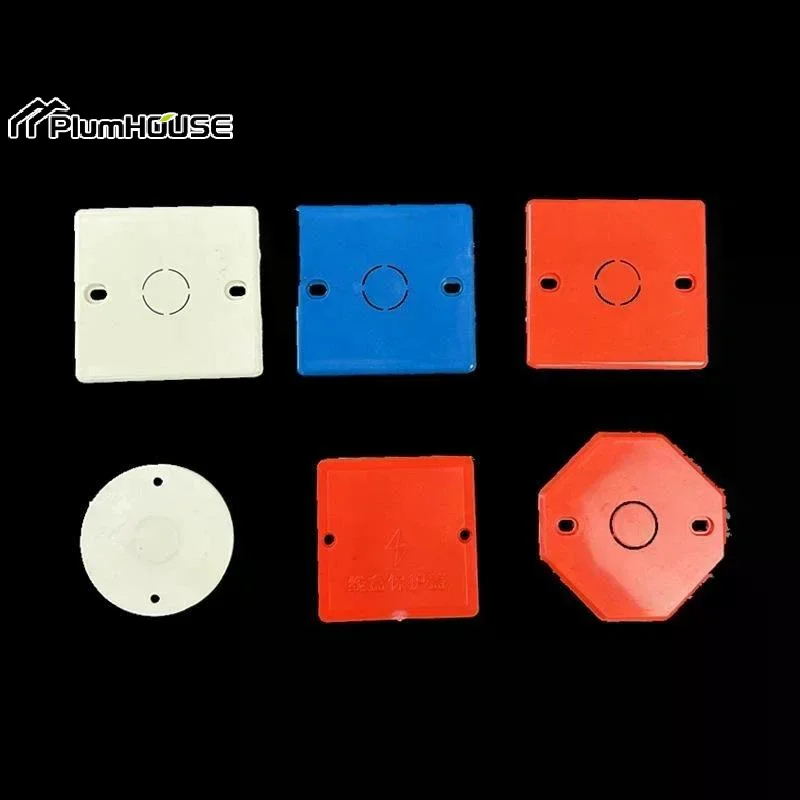 PVC Electrical Junction Box Covers Sturdy Build Multiple Shapes For Home Renovation Electrical Projects