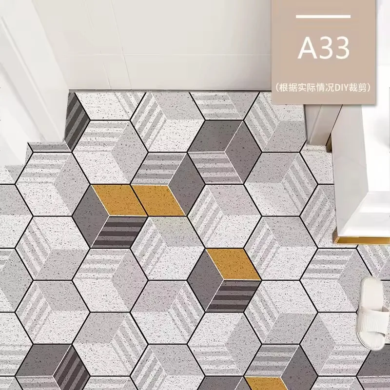 

Nordic Cut Printed Doormat Carpet Home PVC Silk Loop Floor Entrance Mats Carpet Living Room Bedroom Bathroom Non-Slip Door Mats