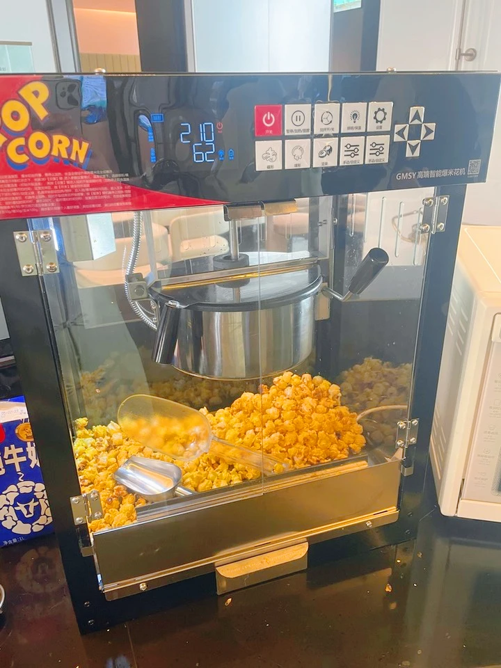 

Новая машина для попкорна, коммерческий киоск с автоматической многофункциональной интеллектуальной новой электрической машины для приготовления кукурузного слоеного ореха