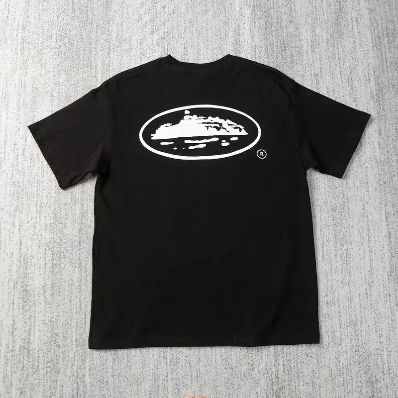 2025 Summer New Small Boat Printed Short Sleeve T-shirt Loose Round Neck Breathable Half Sleeve Casual Fashion Brand image 3
