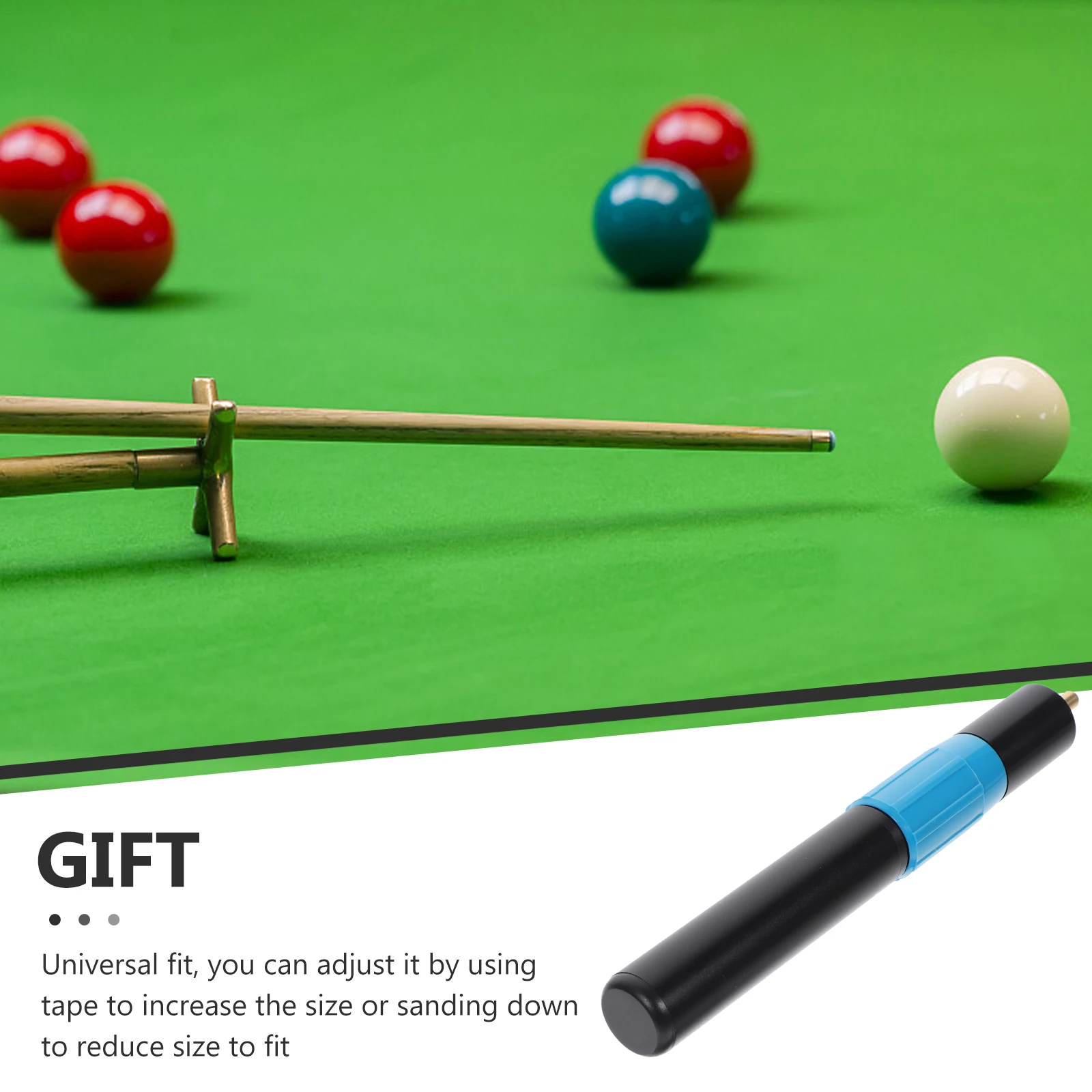 

Adjustable Lightweight Billiard Shaft Extender Replacement Plastic Extension Rod Easy Installation Universal Fit Pool Accessory