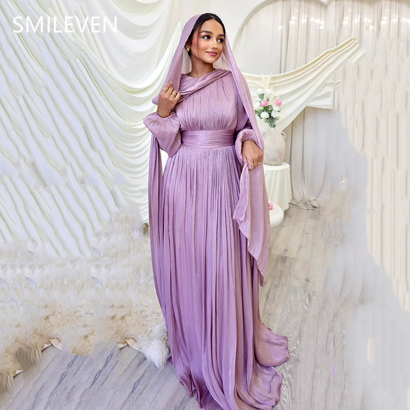 

Smileven Stunning Modest Prom Dress Saudi Arabia Full-Length Evening Gowns Elegant Luxury Formal Occasion Dress Customized 2025