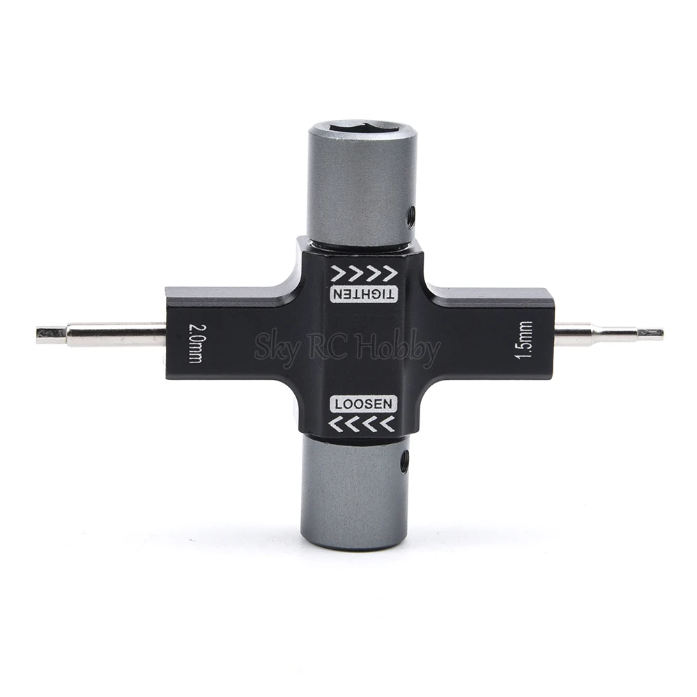M5 Screw Nut Wrench with Built in One Way Bearing 1.5mm 2.0mm Screwdriver Release Propeller Motor Tool For RC FPV Racing Drone