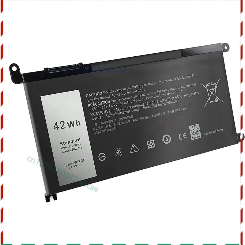 جديد 11.4V 42Wh جديد WDX0R WDXOR بطارية الكمبيوتر المحمول لديل انسبايرون 13 15 5379 5565 5468 5567 5568 5570 5575 5579 7368 7560 7460