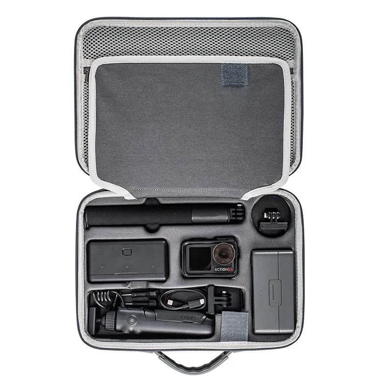 Portable Case for DJI Osmo Action 5 Pro Waterproof Bag Charger Battery Base Selfie Stick Storage Handbag Camera Accessories