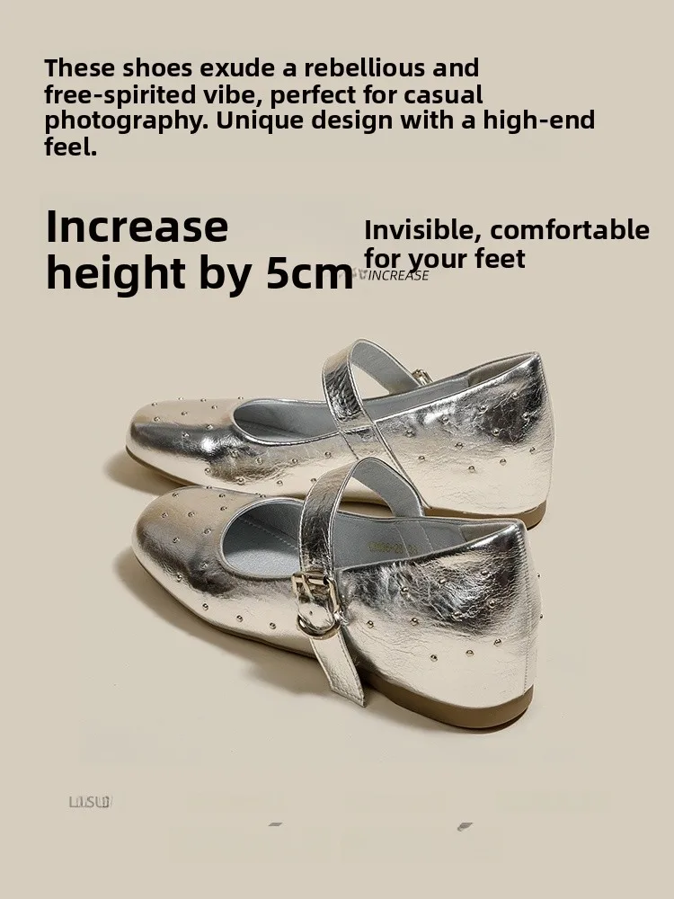 silver-mary-jane-ballet-shoes-women's-buckle-high-heel-fashion-single-shoes-leather-inner-heightening-2025-new-style-autumn