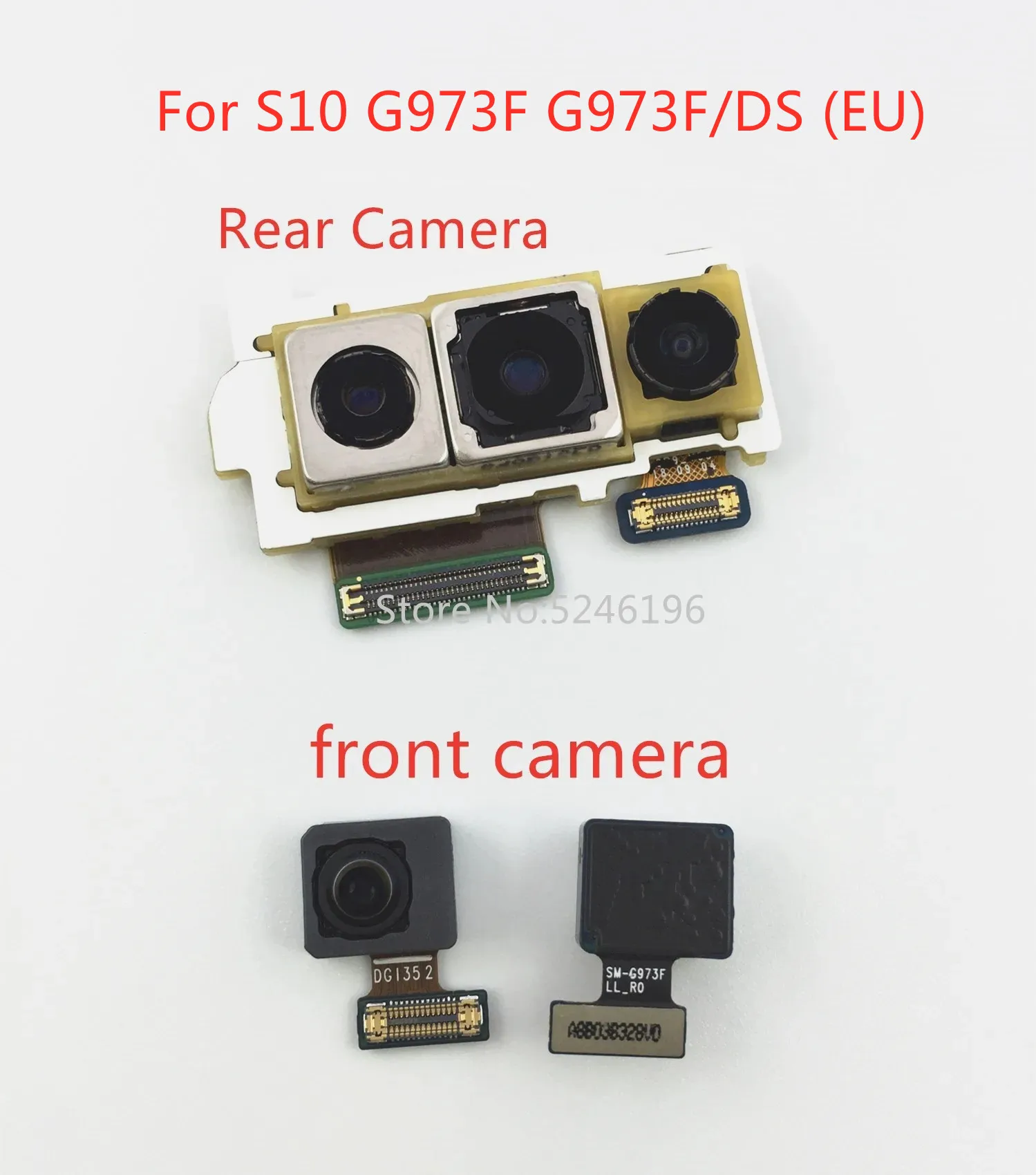 1pcs Back big Rear Camera front camera Module For Samsung Galaxy S10 G973F G973F/DS (EU) S10 G973U G973U1 G9730 (US) ReplacePart