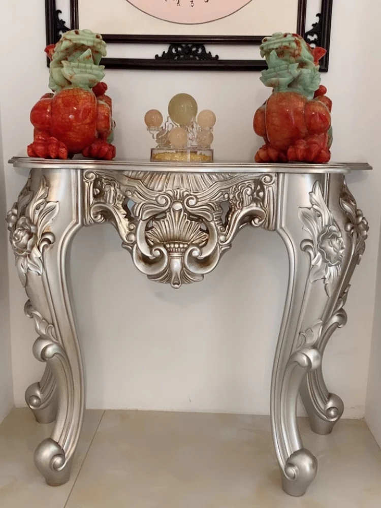European Style Console Table for Living Room, Hallway Narrow Tables, Household Entrance Side Table, Home Decoration Furniture