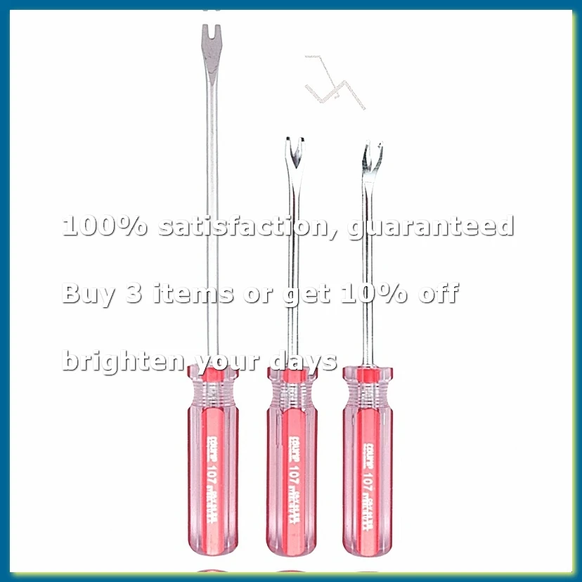 3Pcs Nail Pullers Lifter 3mm V/U Tip Nail Staple Rivet Puller Upholstery Staple Remover Screwdriver Tool