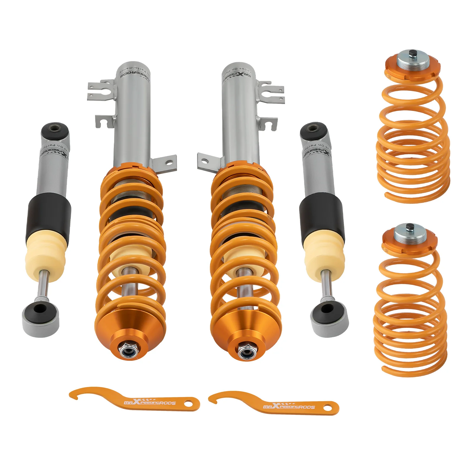 Adjustable Coilovers Adjustable Lowering Coils for FIAT 500 Abarth 2008-2019 Coilovers Shock Lowering Shocks Kit