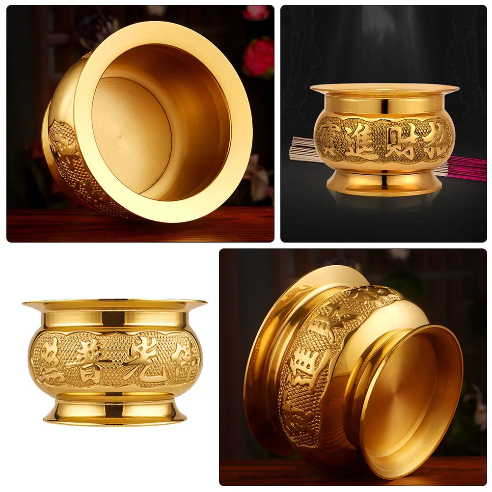 

1pc Burner Rose Gold Home Censer Desktop Incense Holder Ornament Desktop Incense Holder Tabletop Decoration Furnace