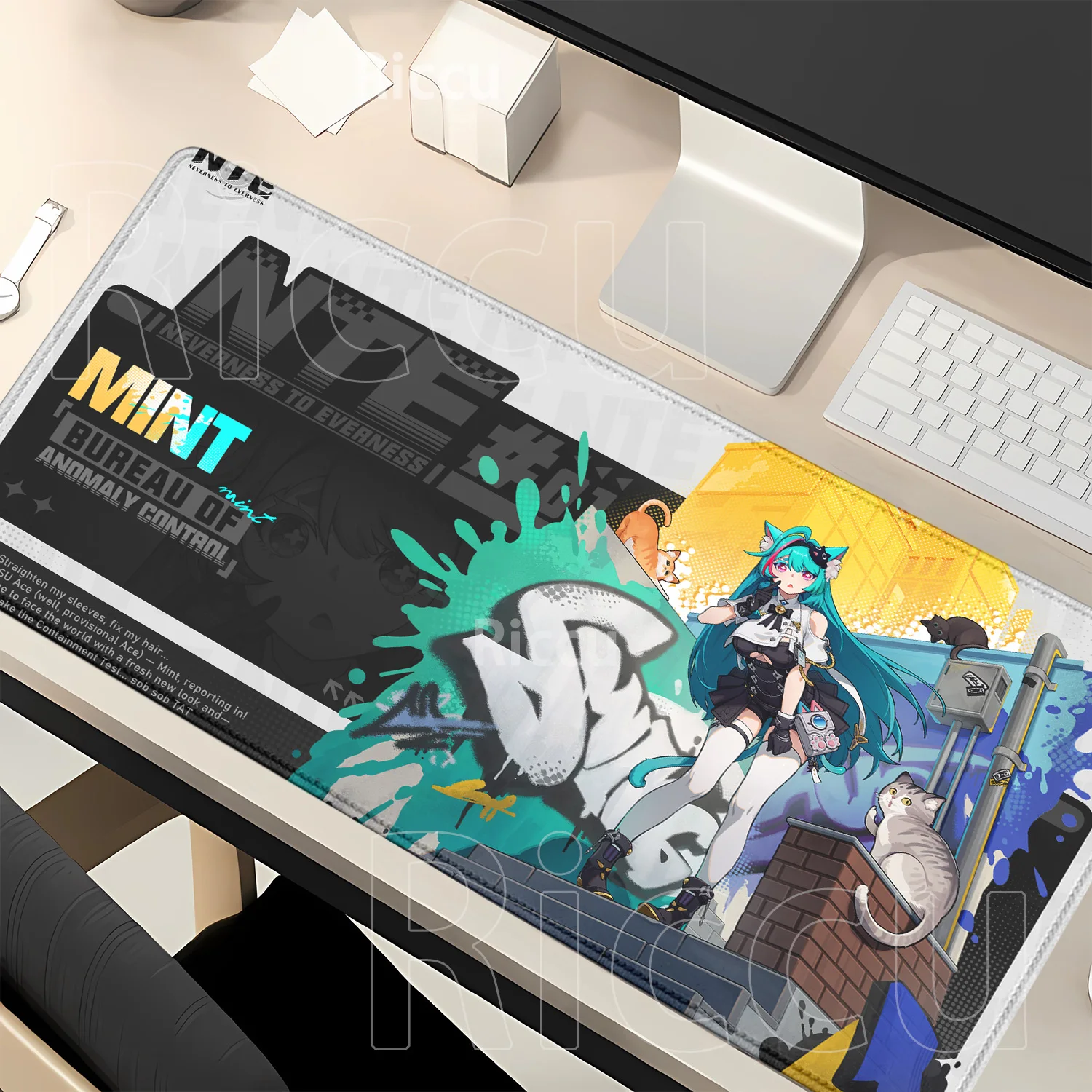Mouse Pad Neverness to Everness XXL Gaming Keyboard HD Printing Mousepad office Computer Anime Gamer overlock 400x900mm Desk Mat