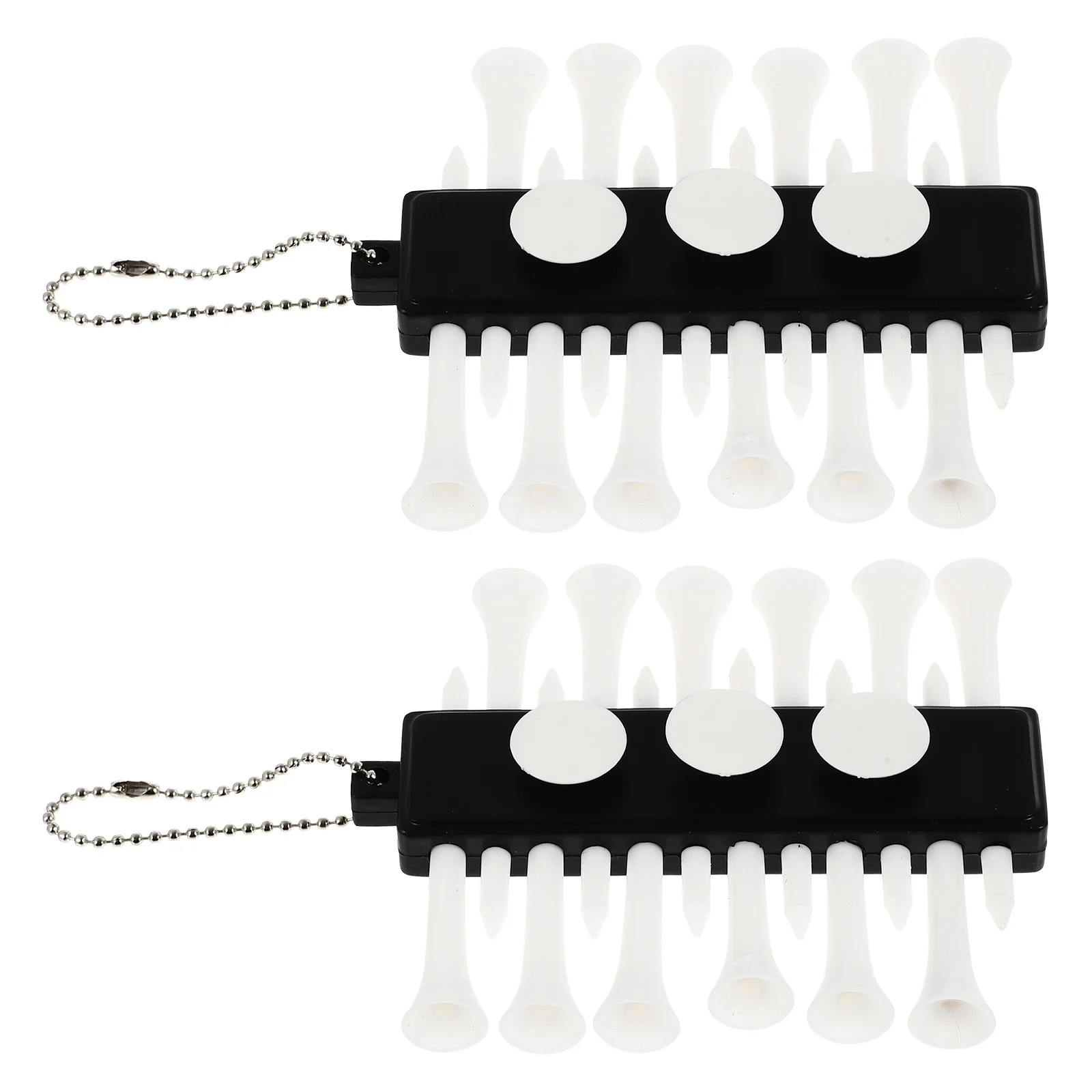 

2Pcs Golf Tee Holder Strong Anti-Wear Portable Organizer for Golfing Training Practice Easy Carry Compact Structure