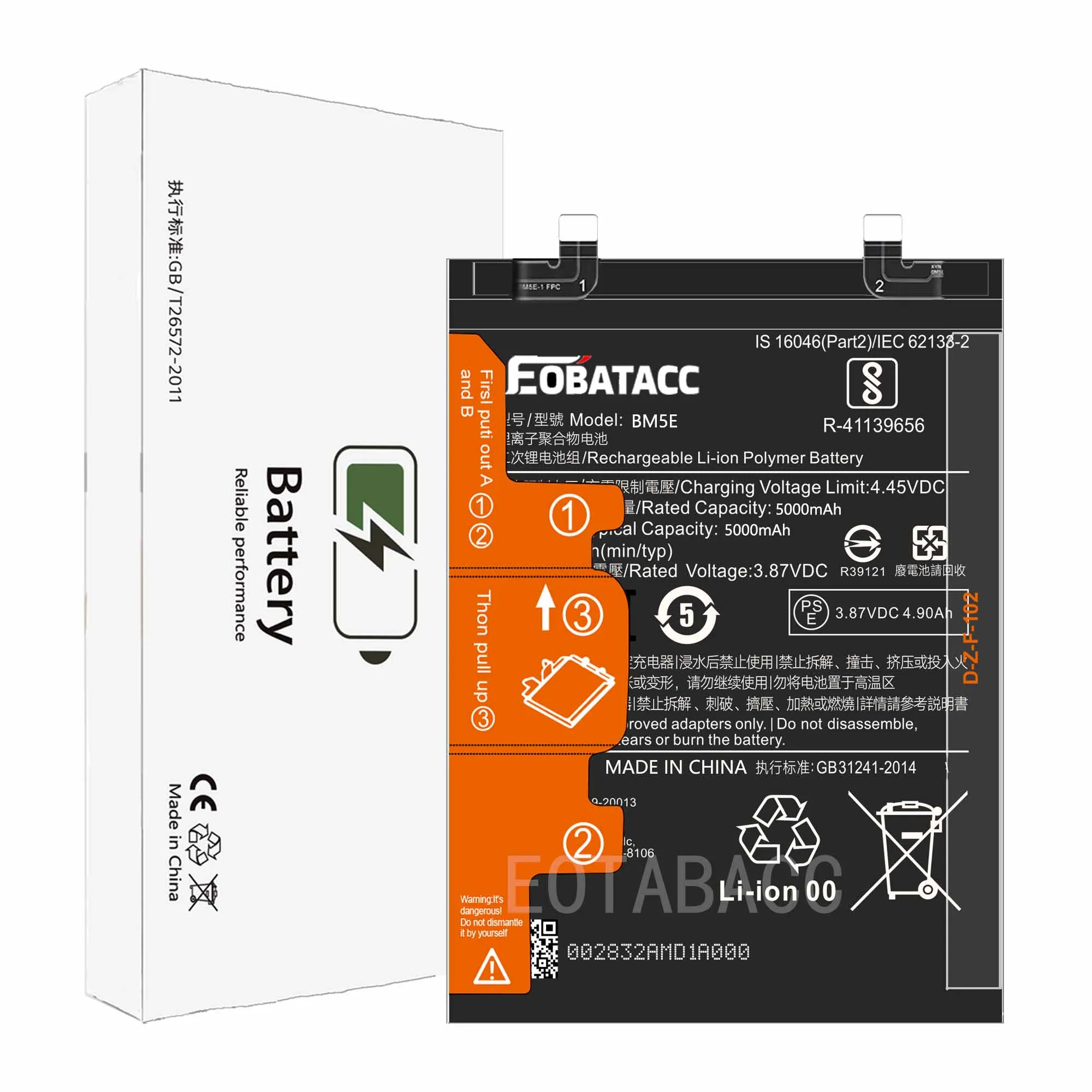 EOTABACC 100% New Original Battery BM5E For XIAOMI K50 PRO Battery +Tools