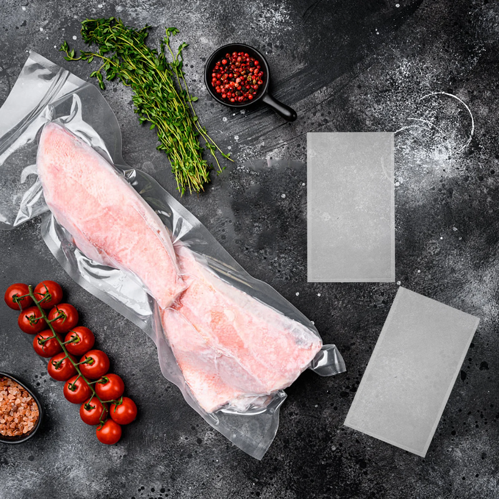 

200Pcs Vacuum Sealer Bags Thickened Transparent Food Storage for Freezer Freshness Preservation Kitchen Use Reusable Vacuum Food