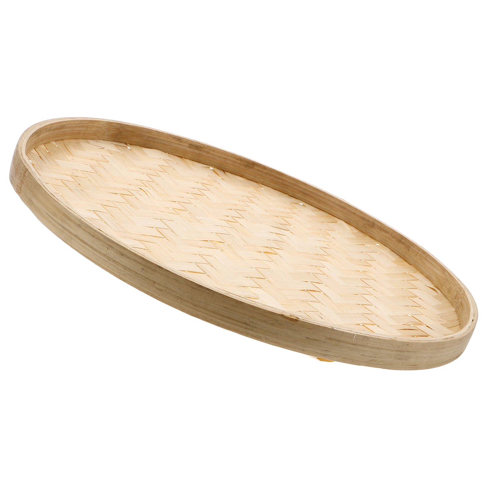 

Round Sieve Bamboo Woven Home Storage Kitchen Tea Leaves Sieve Woven Serving Vegetable Snack Fruit Household Bamboo Basket