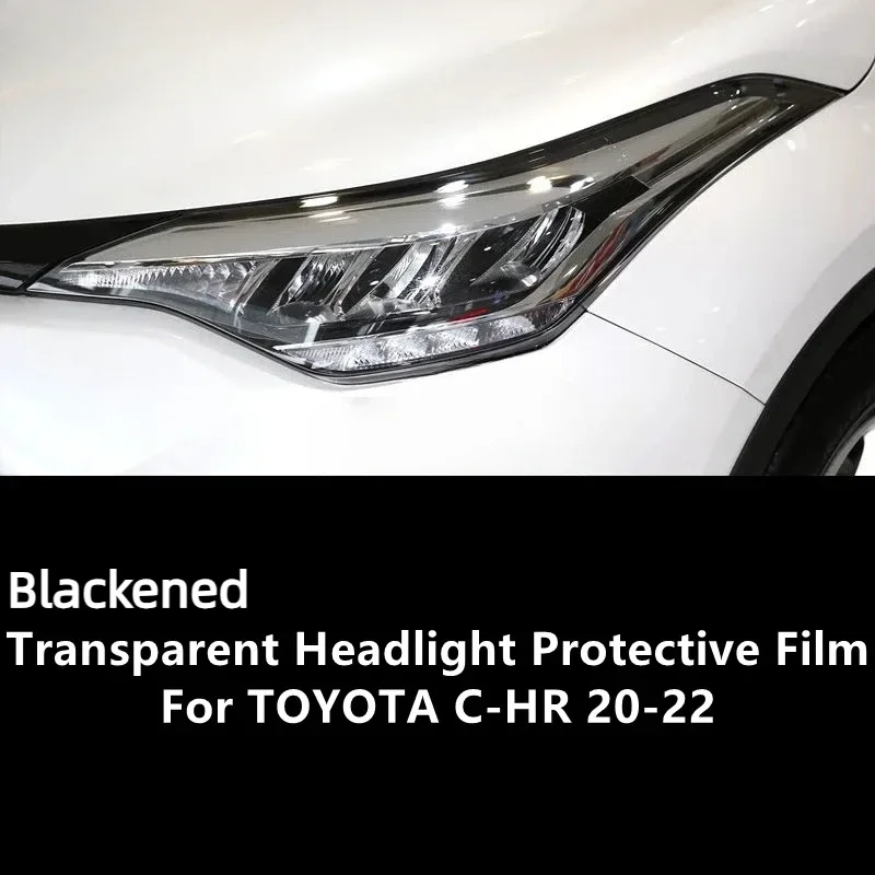 

Для TOYOTA C-HR 20-22 прозрачный ТПУ, закаленная защитная пленка для фар, защита фар, модификация пленки