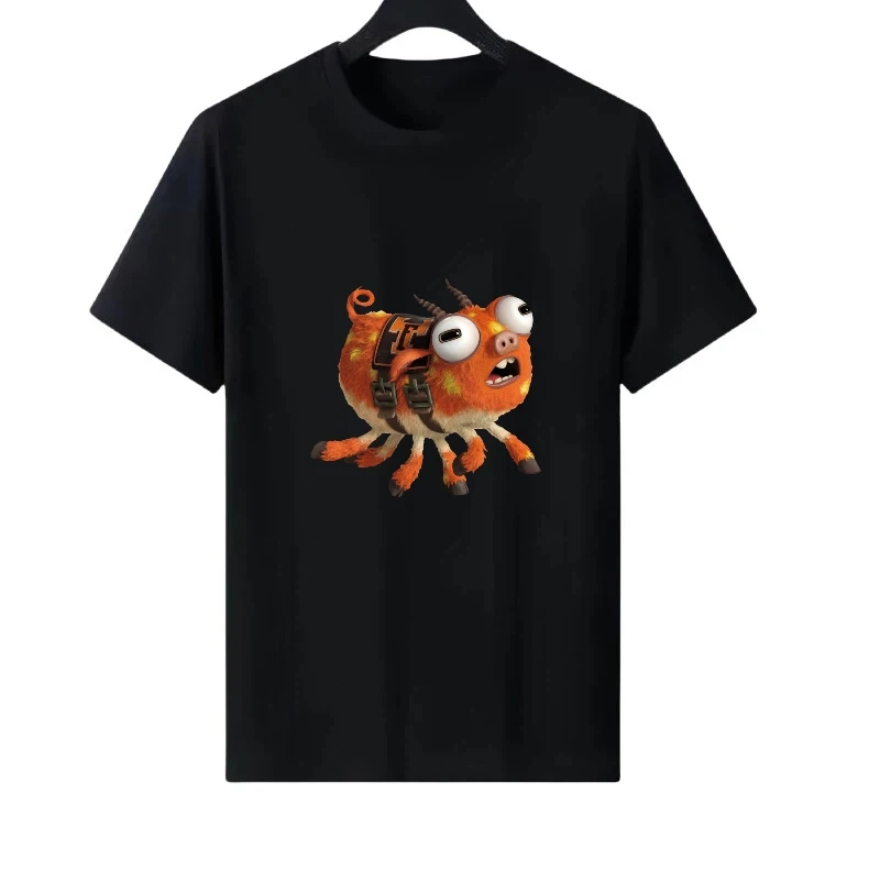 

Disney Monsters,lnc. Pattern Woman Element Parent-child Clothing Loose Top Ladies Cheap Short Sleeves T-Shirt Men Sweatshirts