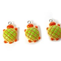 10pcs Cute Turtle Charm Animal Pendant DIY Earring Necklace Bracelet Accessories for Jewelry Making Findings
