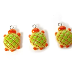 10pcs Cute Turtle Charm Animal Pendant DIY Earring Necklace Bracelet Accessories for Jewelry Making Findings