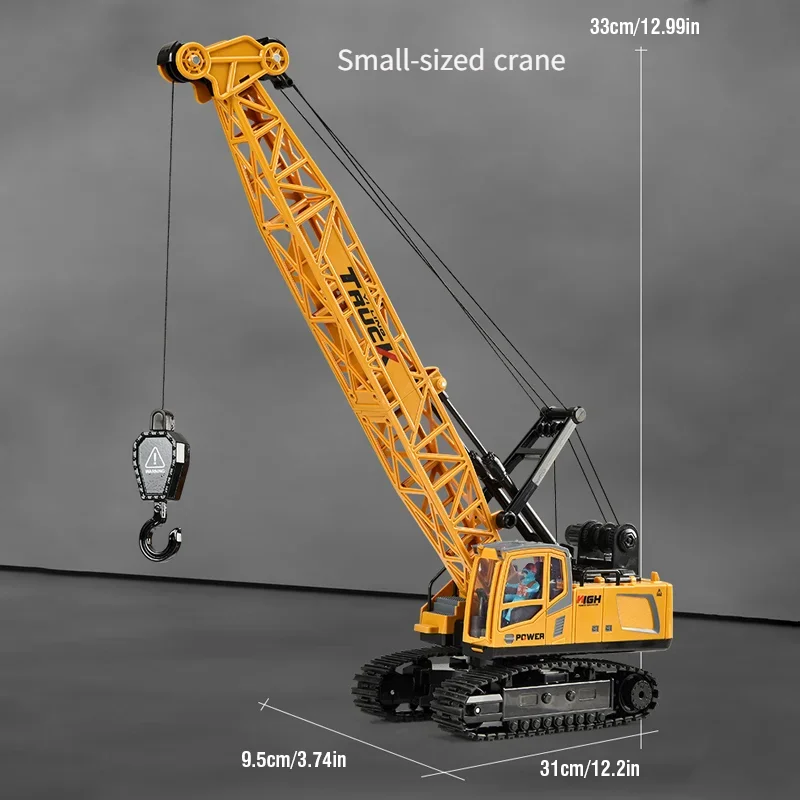 Legering afstandsbediening kraan kindersimulatie kraan extra groot techniek voertuig spray haak kraan speelgoedauto voor jongens kinderen cadeau