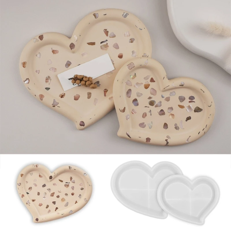 Silicone Craft Mold Suitable for Making Unique Irregular Heart Trays and Dishes