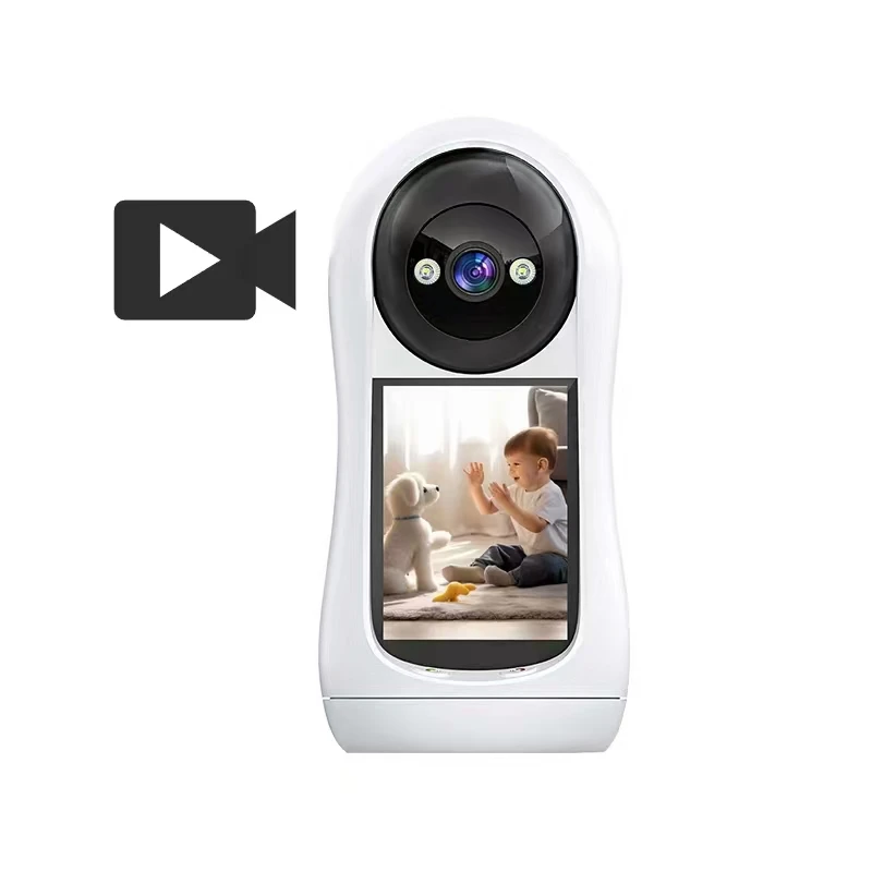 3MP PTZ Wifi Camera Video Call with 2.8 Inch IPS Screen Baby Cry Sound Detection Security IP Camera Baby Monitor Eseecloud