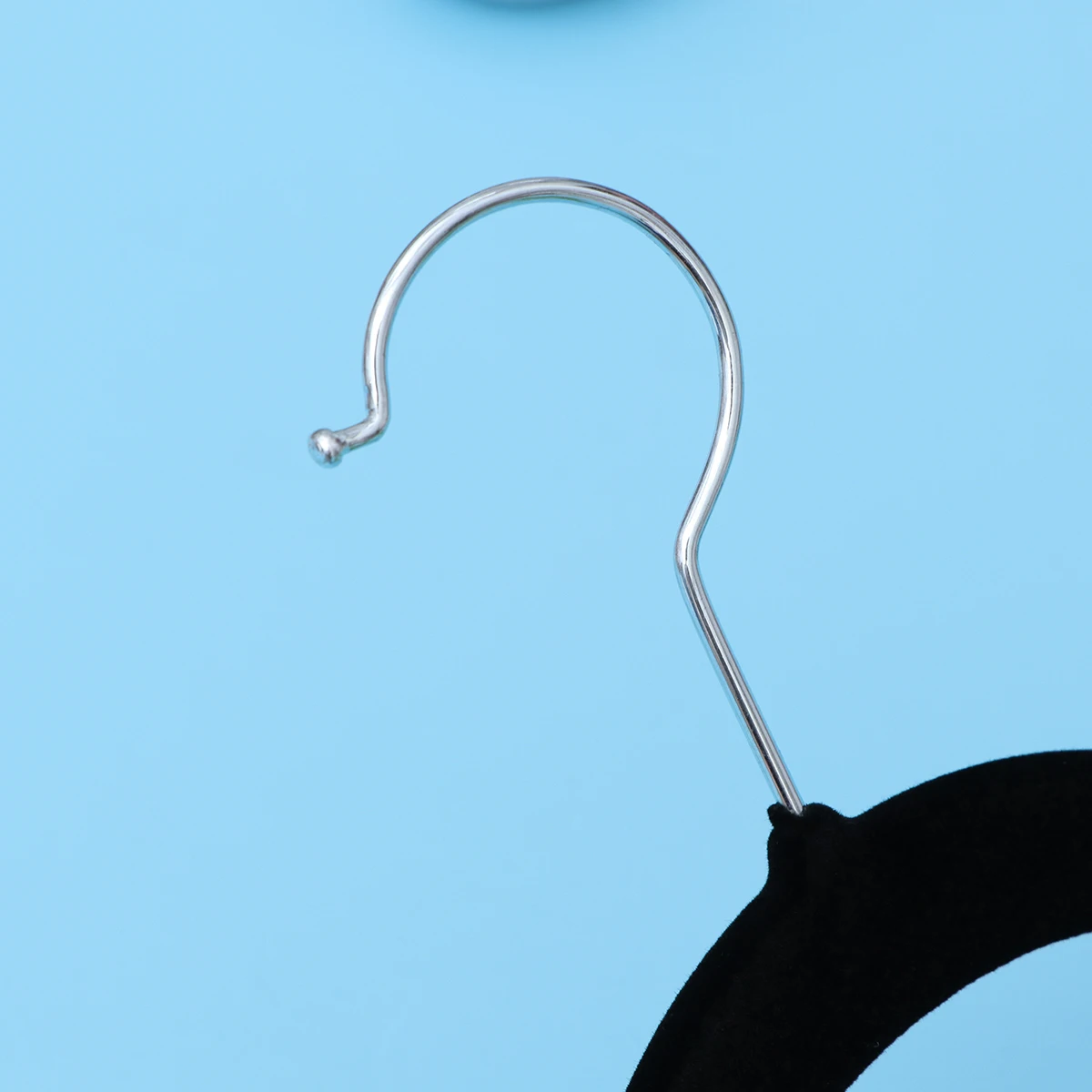 

5pcs Clip Hanger Non-Slip Cloth Hanger For Coat Pant Dress Simple Practical 360° Rotating Home Laundry Use Flocking Anti-Wrinkle