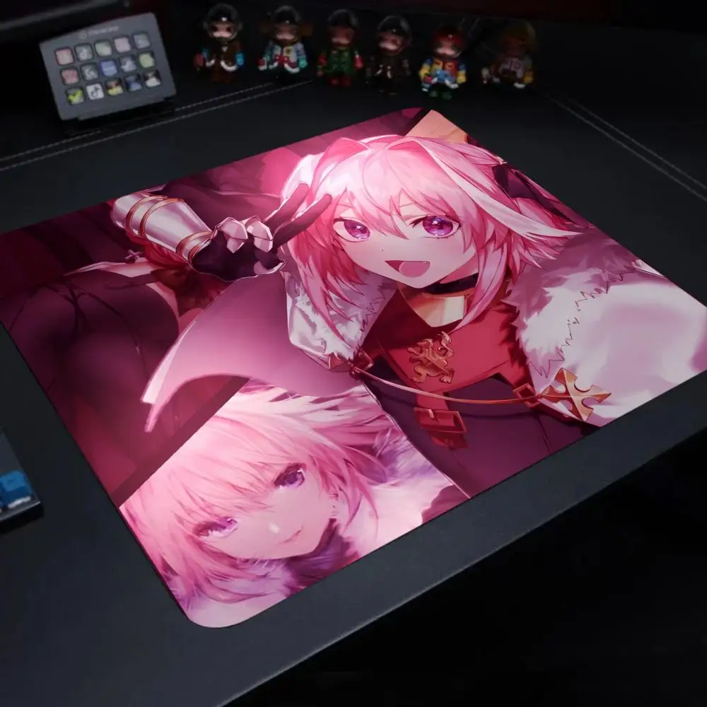 Anime Fate Astolfo Mouse Pad Multiple sizes Large Square Computer Office Game Table Mat Grand Order Rubber Anti-slip Mousepad