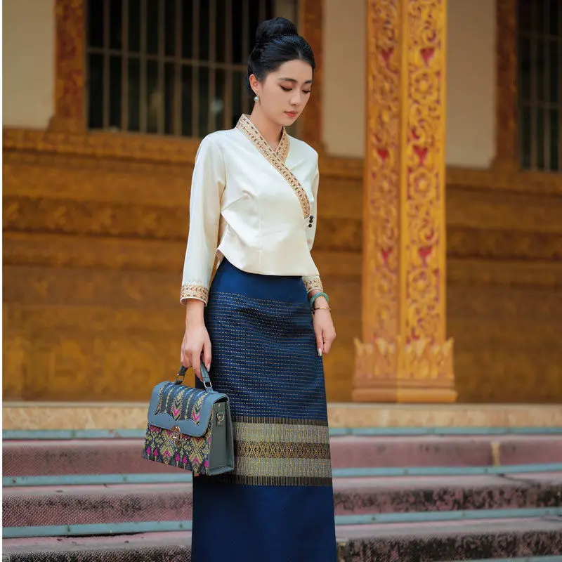 

2025 New Summer Vintage Casual Blouse Women Chinese Style Temperament Women's Shirt Fashion Womens Tops
