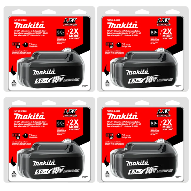 Original 18V Makita 6000mAh Ersatz-Lithium-Akku für Makita Akku BL1840 BL1830B BL1850B BL1850 BL1860 BL1815