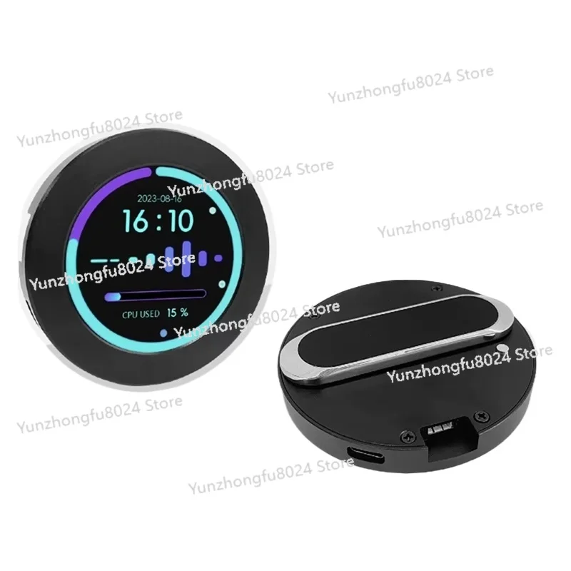 

2.1Inch CPU/GPU Cooler Round LCD Display, Computer Temp Monitor for Water Cooling Systems, PC Sensor Panel