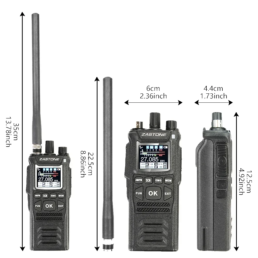 

License Free Long Range Handheld Ham CB Radio CB58 26mhz To 29MHz 240 Channels 4100mah Gmrs Two Way Radio Long Walkie Talke