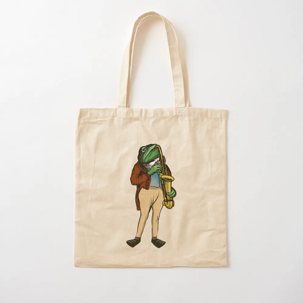 

frog musician Tote Bag large size bags custom tote bag ecological bags Lady bag Canvas Tote