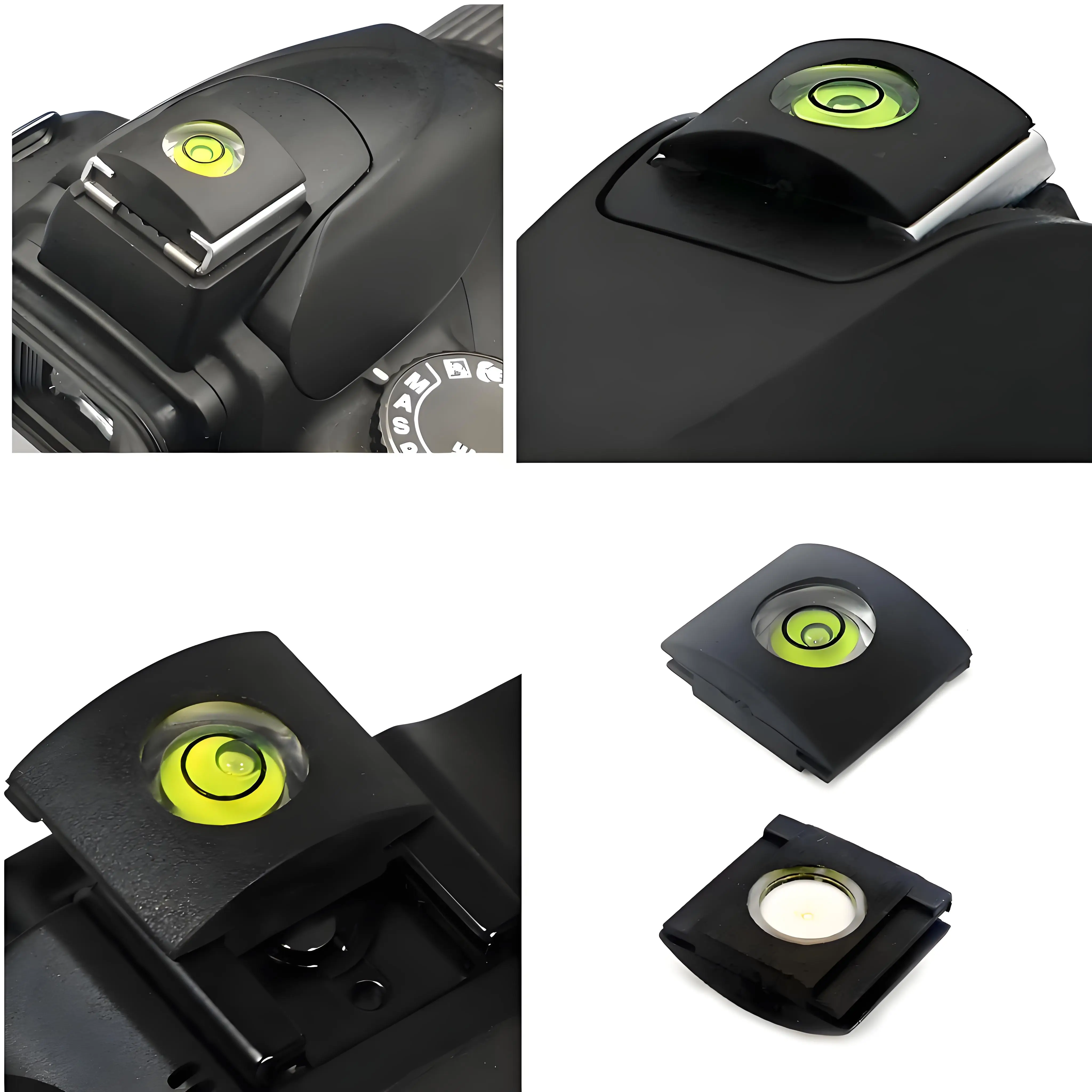 4 unids/set cámara burbuja nivel de burbuja Flash zapata Protector tapa para Canon Nikon Pentax Sony A7/RX10 accesorios de cámara