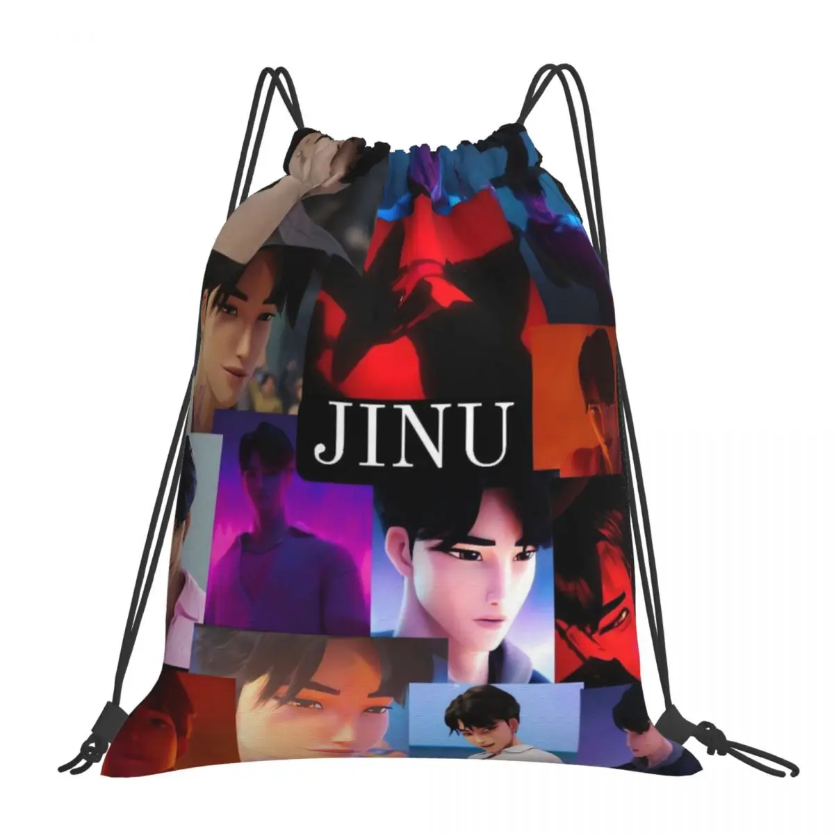 

Custom Kpop Demon Hunters ,Travel Fitness Sports Large Capacity Drawstring Pocket Backpack