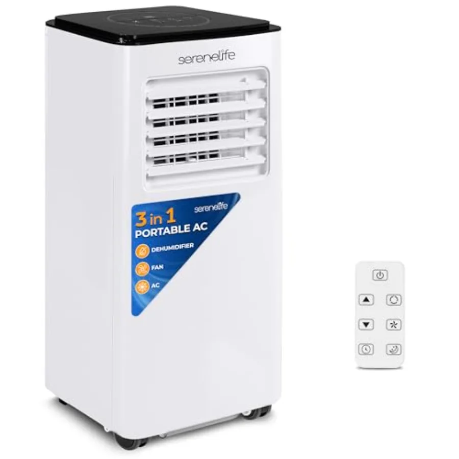 

Портативный кондиционер 8000 BTU, 3-в-1, компактный напольный кондиционер для помещений площадью до 350 кв. футов. Фут. Напольный кондиционер с ЖК-дисплеем