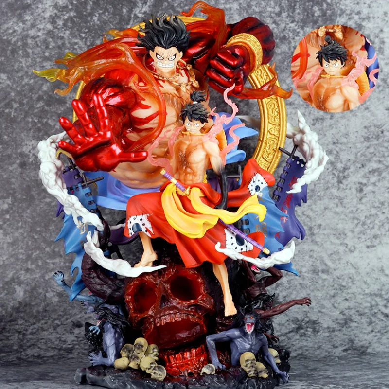 43 سنتيمتر قطعة واحدة قرد D أكالا الملك لوفي والعتاد الرابع تمثال بولي كلوريد الفينيل تمثال 1/6 أنيمي نموذج الشكل جمع لعبة هدية عيد ميلاد #5