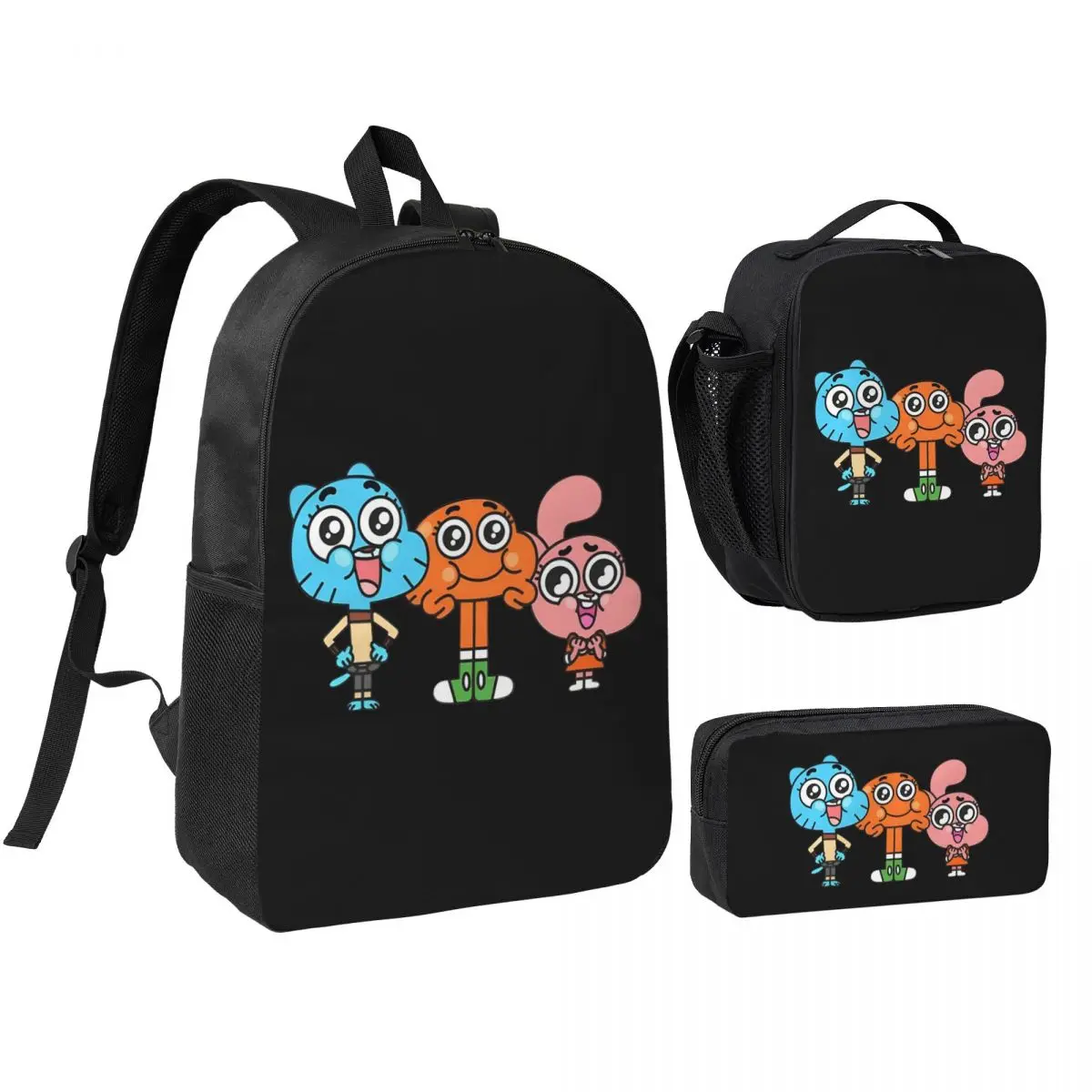 

Gumball And Darwin Game The Amazing World Of Gumball Student Backpack School Bag Hiking Travel Daypack Bookbag Shoulder Bags