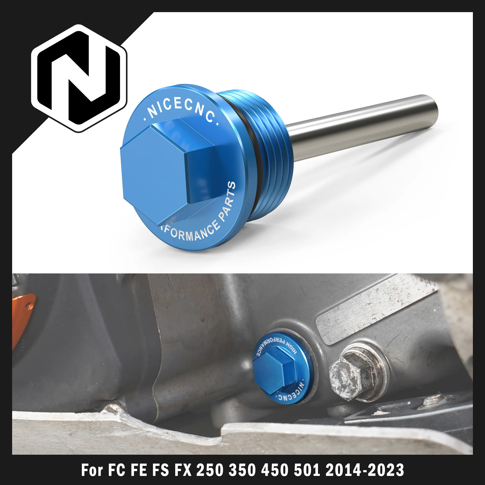 

2014-2023 For Husqvarna FE 250 FE 350 FE 450 501 FC 250 FC 450 FS FX 250 350 450 501 Motorcycle Magnetic Oil Drain Plug Bolt