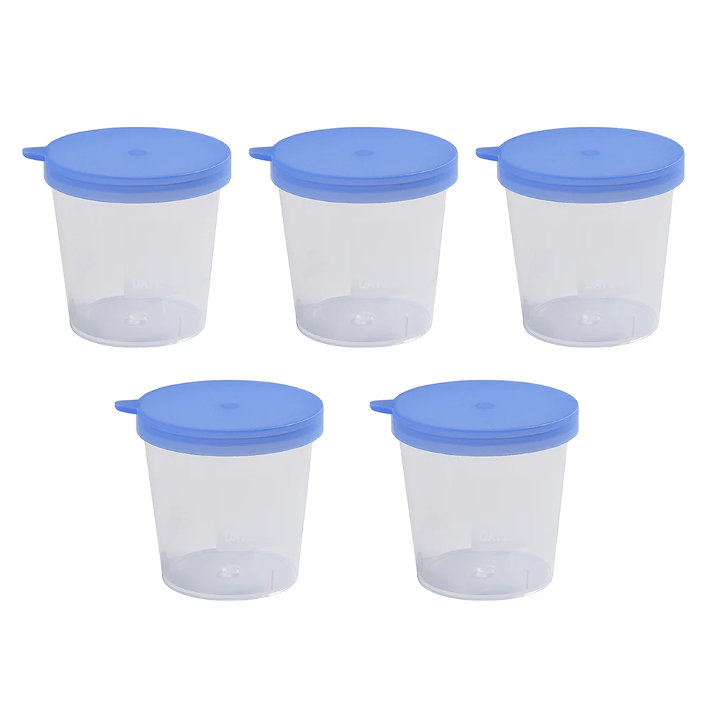 5Pcs Urine Testing Cup Urine Cup Specimen Cup Disposable Urine Holder for Laboratory Hospital Urine Home