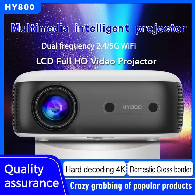 HY800 Android 14 Smart Portable LCD Proyector Wifi Led Smart Home Theater Video Projector 4K S7e164c6f006e4fae82ed96a90b501953B