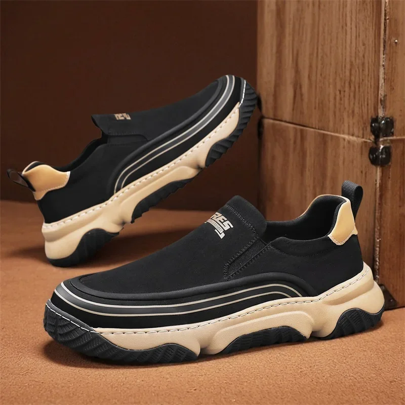 أحذية رياضية رجالية مريحة بنعل ناعم مانعة للانزلاق أحذية بدون كعب خفيفة الوزن قابلة للتنفس أحذية كاجوال شبكية 2025 كروسسوفكي موسكي #3