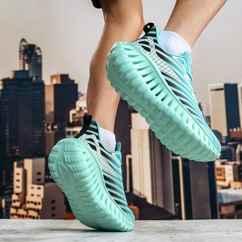 Neutral Hot Summer Running Shoes Lightweight Athletic Shoes Training Shoes Breathable Elastic Lacing Sneakers Very Good